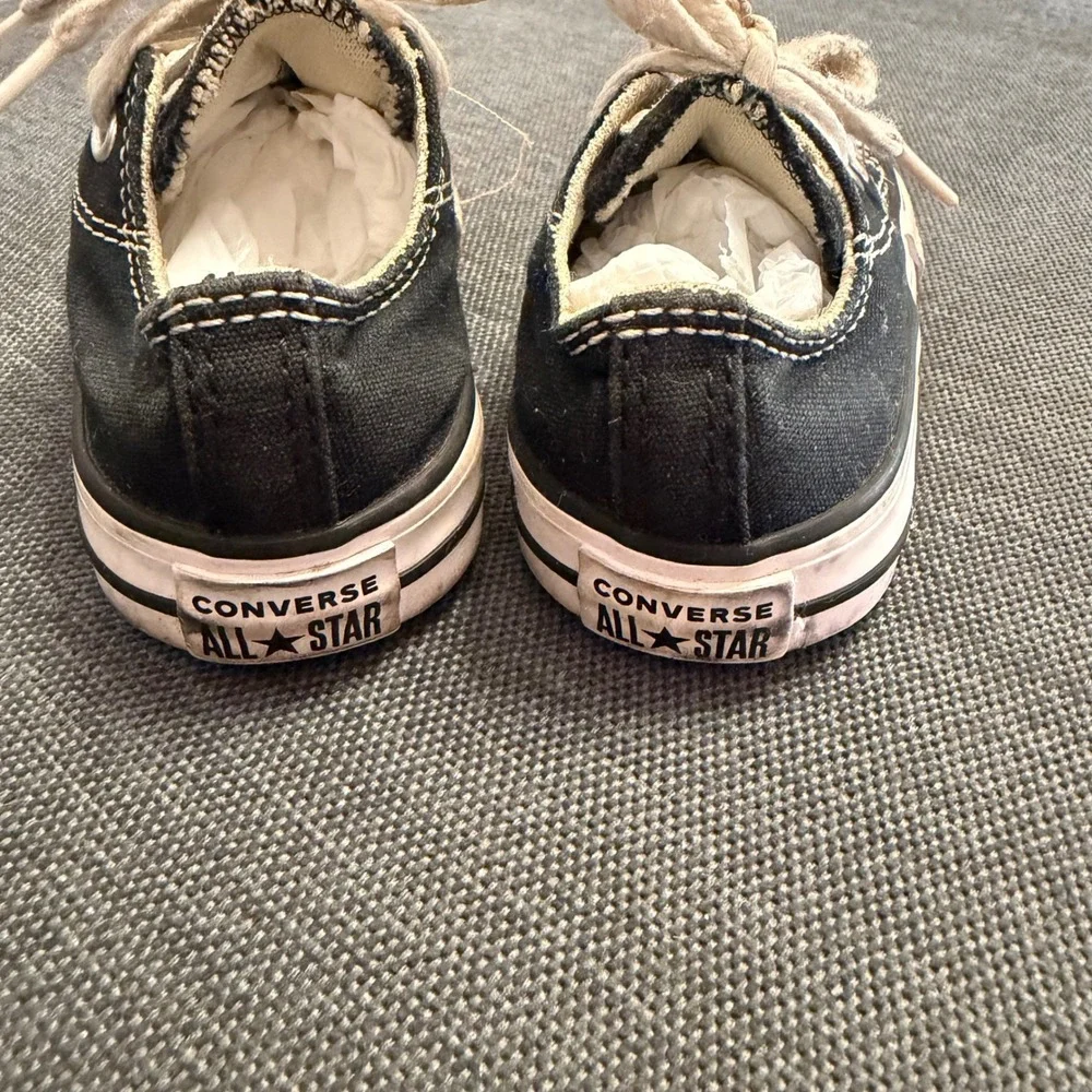 Converse Chuck Taylor‎ All Star Low Top Black Canvas Toddler Sneakers